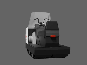 Snowmobile Buran A 3D Model