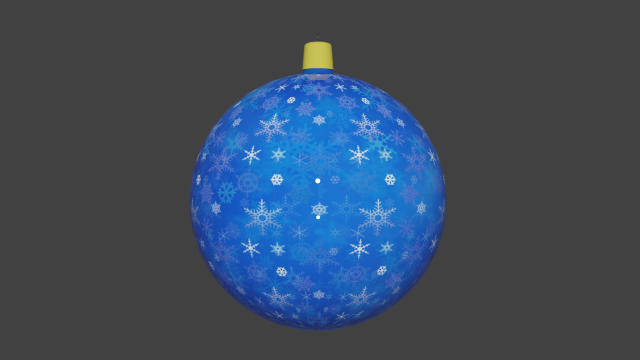 Christmas tree decoration toy blue Modello 3D .c4d .max .obj .3ds .fbx .stl .blend 