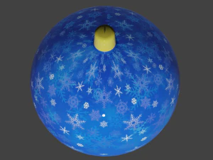 Christmas tree decoration toy blue 3D Model