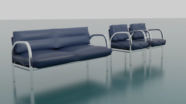 Ensemble de meubles Modèle 3D .c4d .max .obj .3ds .fbx .stl .blend