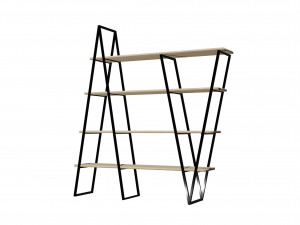 Shelving In A Stylish Loft Modelo 3D