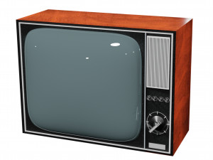 Old soviet retro tv 3Dモデル