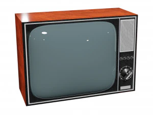 Old soviet retro tv 3D Model