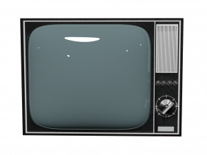 Old soviet retro tv 3D 모델