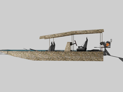 Homemade swamp rover 3D Модель
