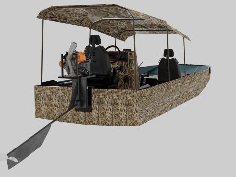 Homemade swamp rover 3D Модель