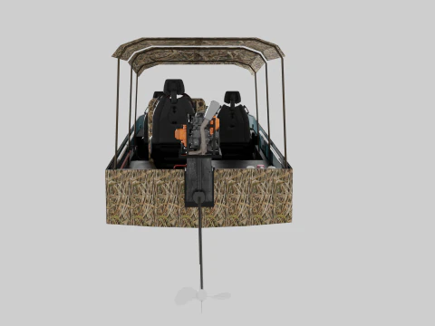 Homemade swamp rover 3D Model