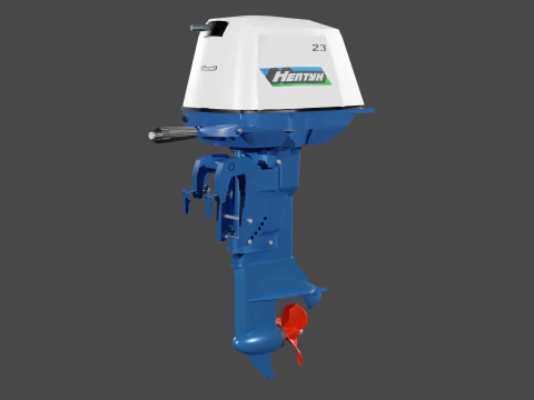 Soviet outboard motor Neptune-23 3D Model