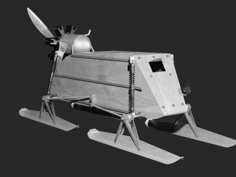 Soviet snowmobile NKL-26- -26 3Dモデル