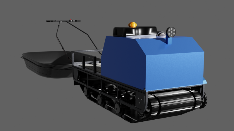 Motorized towing vehicle 3Dモデル .c4d .max .obj .3ds .fbx .stl .blend 