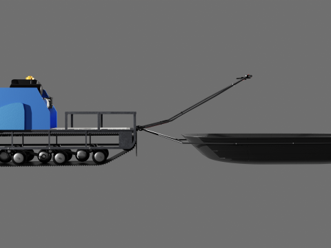 Motorized towing vehicle 3Dモデル