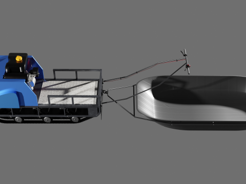 Motorized towing vehicle 3Dモデル