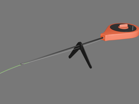 Winter fishing rod balalaika- Modelo 3D