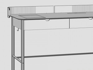 IKEA RIDSPO Desk 3D 模型