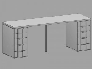 LAGKAPTEN - ALEX IKEA Desk Modèle 3D