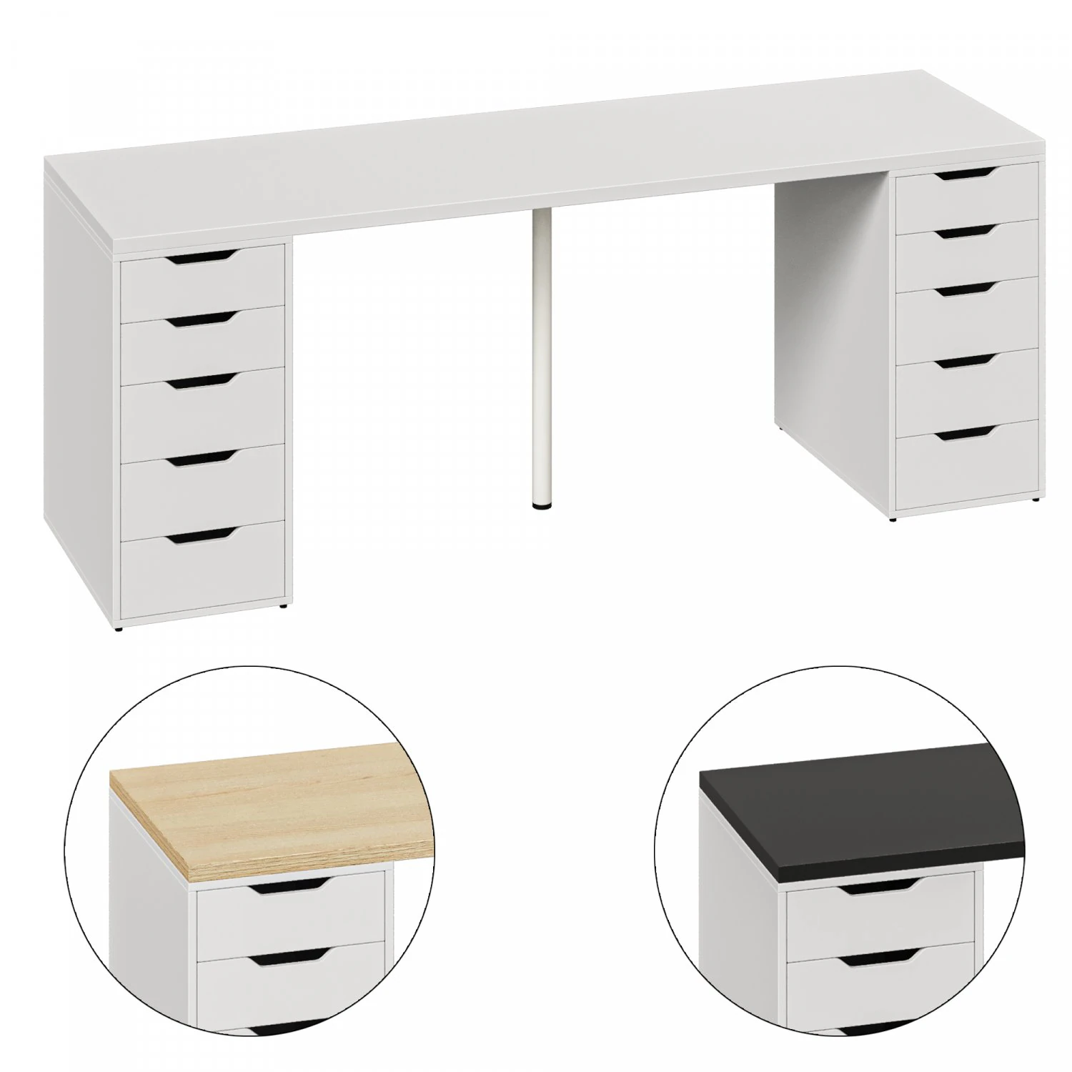 LAGKAPTEN - ALEX IKEA Desk 3D Model .c4d .max .obj .3ds .fbx .stl .blend 