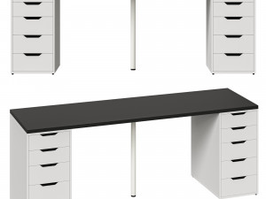LAGKAPTEN - ALEX IKEA Desk Modèle 3D