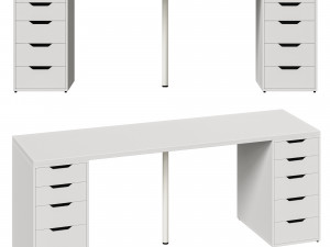 LAGKAPTEN - ALEX IKEA Desk Modèle 3D