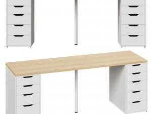 LAGKAPTEN - ALEX IKEA Desk Modèle 3D