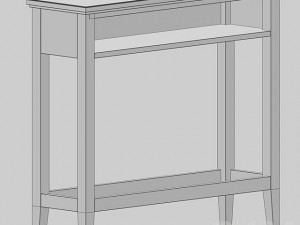 IKEA IDANS storage desk Model 3D