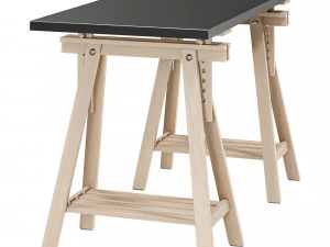 Working table IKEA MLSKYTT - MITTBACK - LAGKAPTEN 3D Model