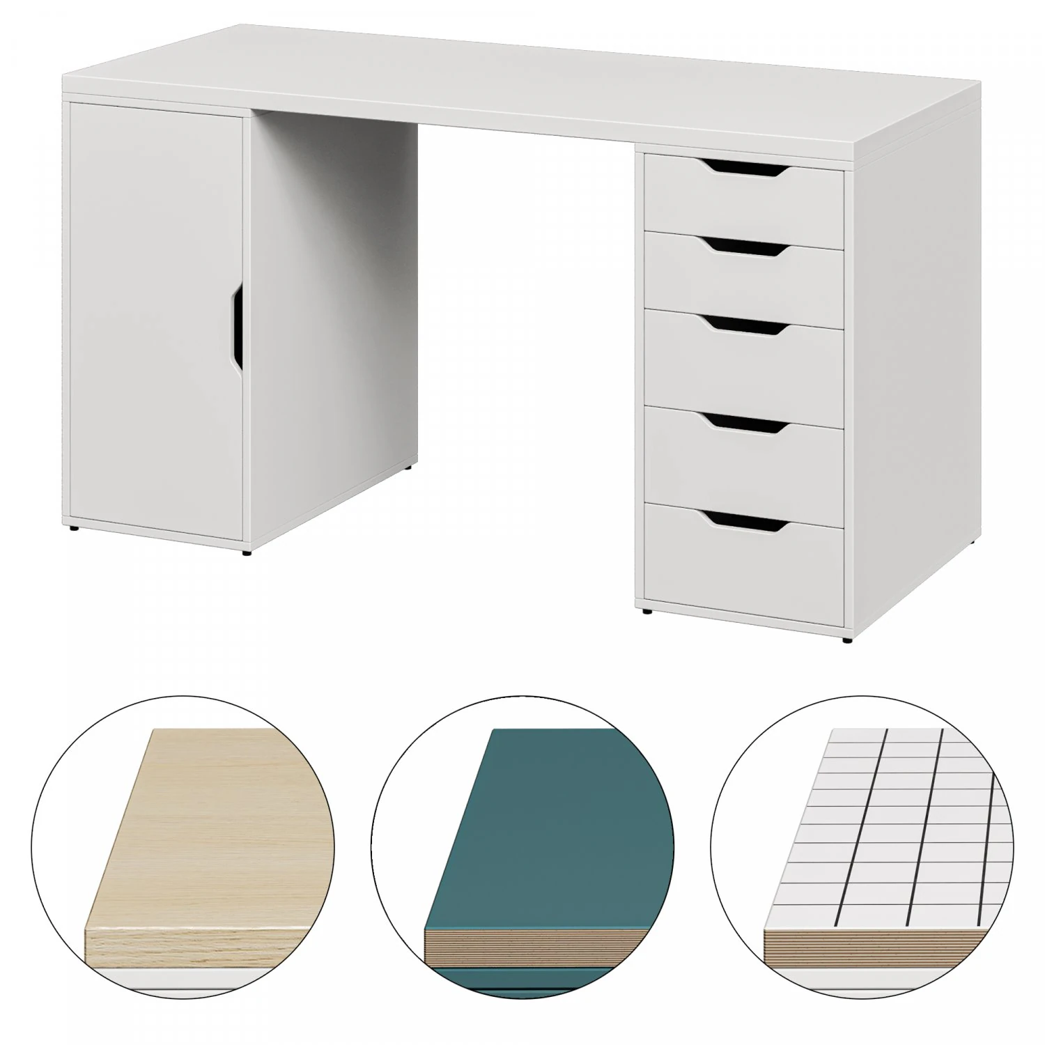 Desk IKEA LAGKAPTEN - ALEX 3D Model .c4d .max .obj .3ds .fbx .stl .blend