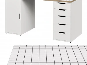 Desk IKEA LAGKAPTEN - ALEX 3D Model