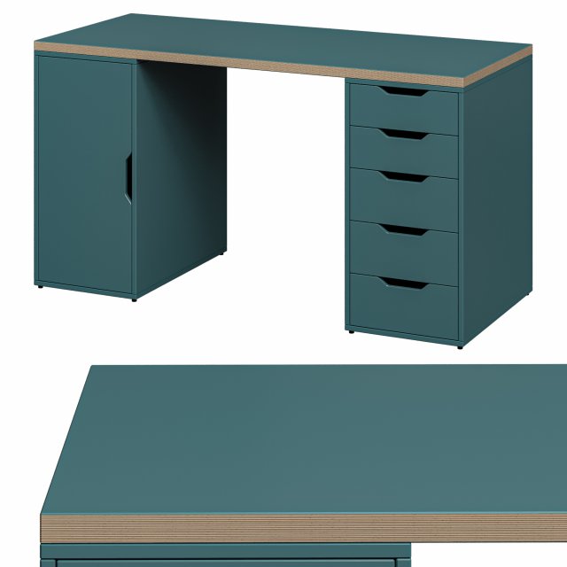 Desk IKEA LAGKAPTEN ALEX 3D Model in Table 3DExport