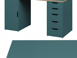 Desk IKEA LAGKAPTEN - ALEX 3D 模型