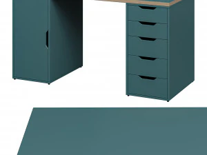 Desk IKEA LAGKAPTEN - ALEX 3D Model
