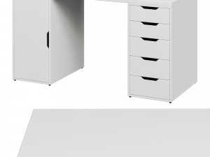 Desk IKEA LAGKAPTEN - ALEX 3D 模型