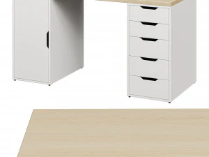 Desk IKEA LAGKAPTEN - ALEX 3D Model