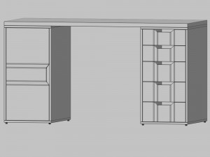 Desk IKEA LAGKAPTEN - ALEX 3D 模型