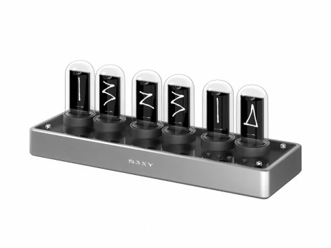 Teslas S3XY Time Glow Clock Digital Watch 3D Model