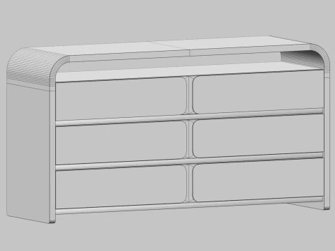 Vienna Dresser by ROVE CONCEPTS 3D Model