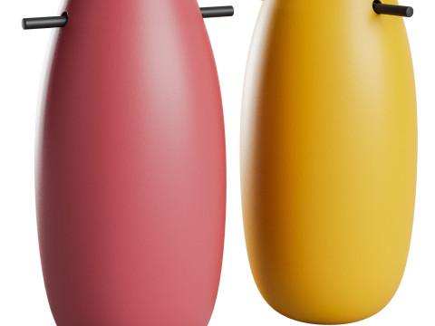 Set of vases Asia by Roche Bobois Model 3D