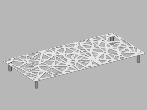 Mah Jong outdoor rectangular cocktail table by Roche Bobois Model 3D