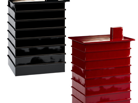 Building by Pulpo ceramic containers set Model 3D