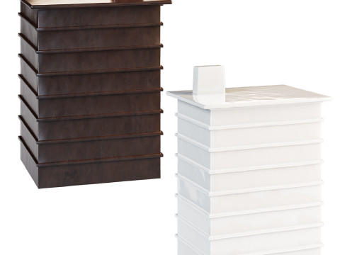 Building by Pulpo ceramic containers set Model 3D