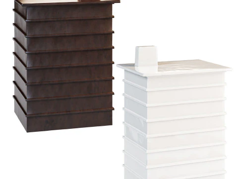 Building by Pulpo ceramic containers set 3D Model