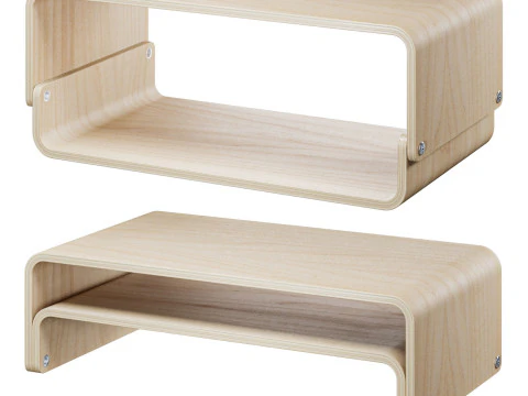 IKEAのモニタースタンド3個セットです。 3Dモデル