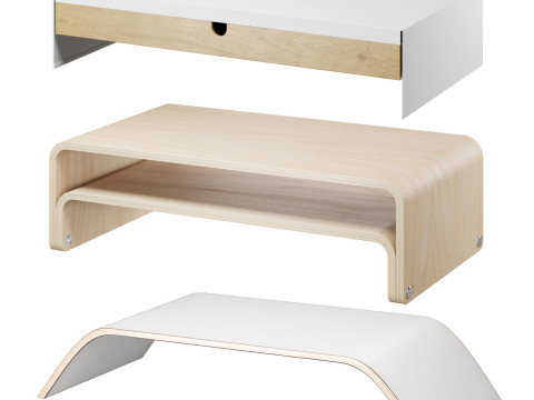 A set of 3 IKEA monitor stands Modelo 3D