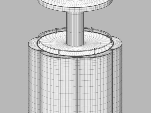 LIFT FLOWER end table - bar by Roche Bobois 3D Model