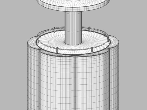 LIFT FLOWER end table - bar by Roche Bobois 3D Model