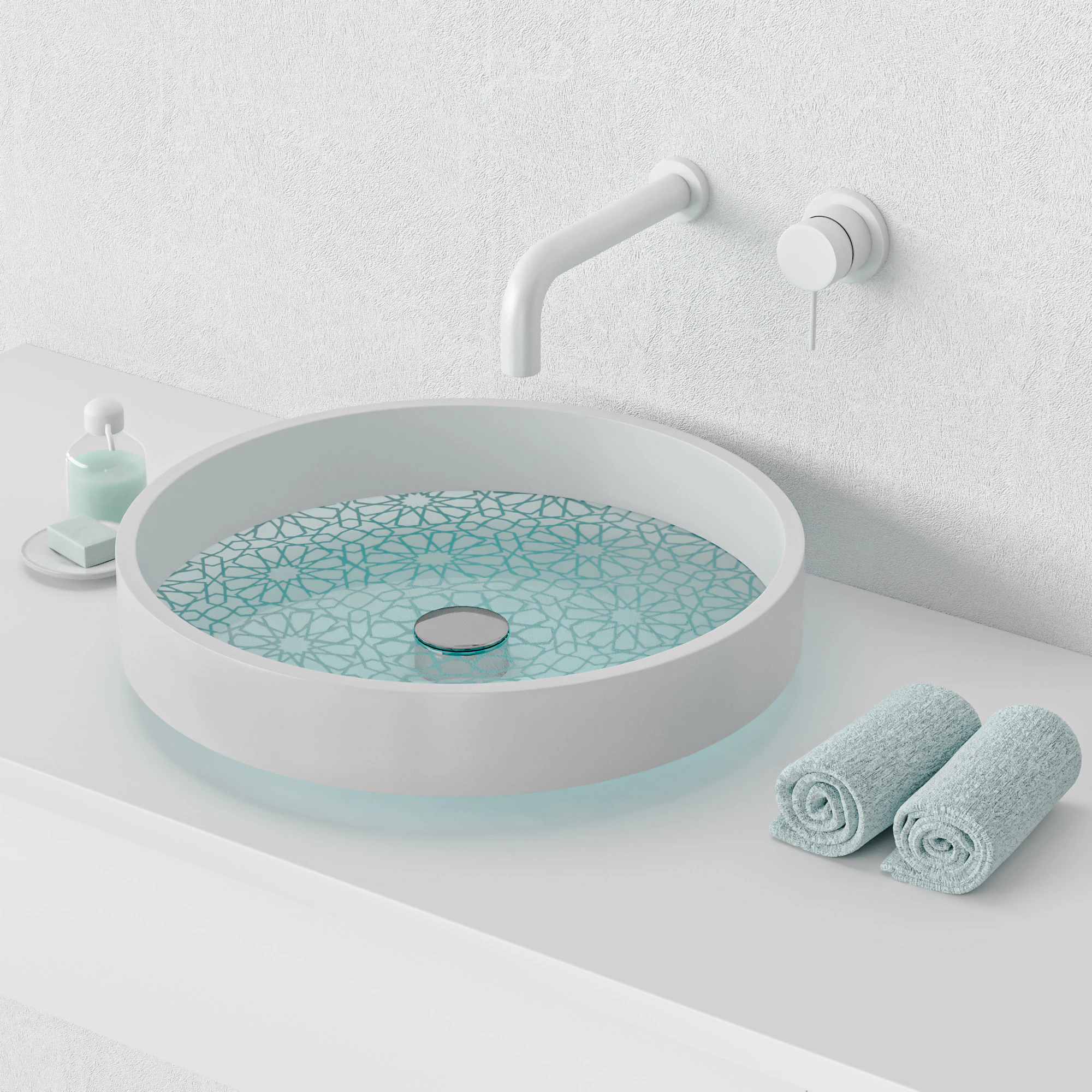 Omvivo Motif basin set 3D Model .c4d .max .obj .3ds .fbx .stl .blend 