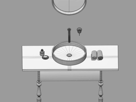 Omvivo Motif basin set 3D Model