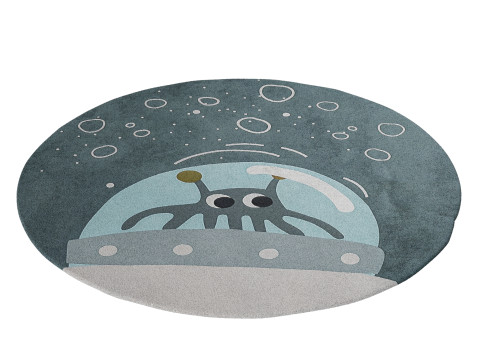 Set of Circu space theme carpets 3D Model
