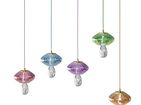 Mushroom Pendant Light by Circu Modello 3D