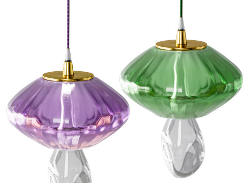 Mushroom Pendant Light by Circu 3D मॉडल