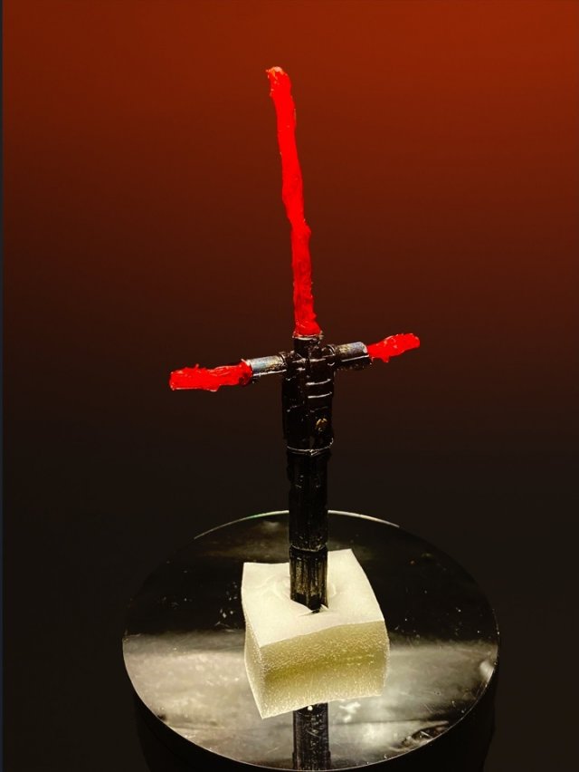 KYLO REN REPLICA LIGHTSABER HILT - 3D PRINTABLE TO SCALE Modèles 3D en vedette .c4d .max .obj .3ds .fbx .stl .blend 